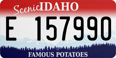 ID license plate E157990