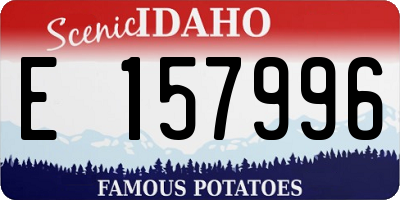 ID license plate E157996