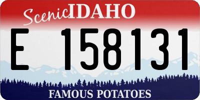 ID license plate E158131