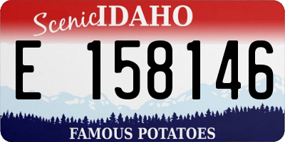 ID license plate E158146