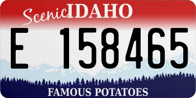 ID license plate E158465