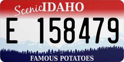ID license plate E158479