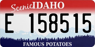 ID license plate E158515