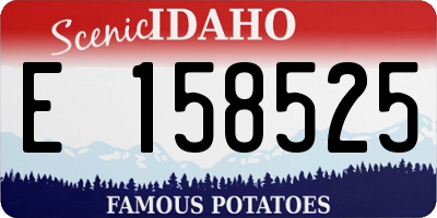 ID license plate E158525