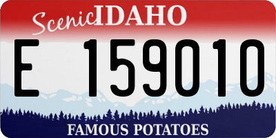 ID license plate E159010
