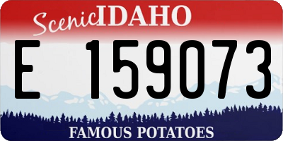 ID license plate E159073