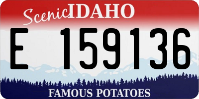ID license plate E159136