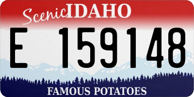 ID license plate E159148
