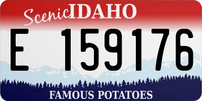 ID license plate E159176
