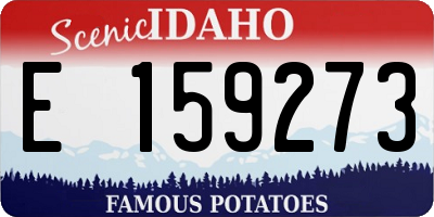 ID license plate E159273