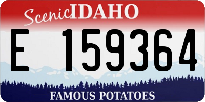 ID license plate E159364