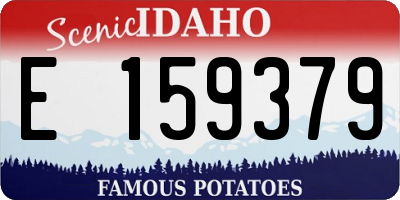 ID license plate E159379