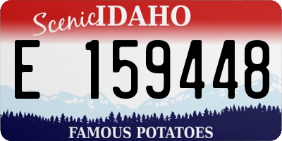 ID license plate E159448