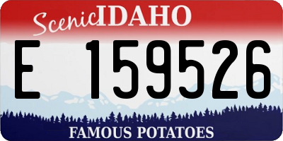 ID license plate E159526