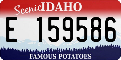 ID license plate E159586