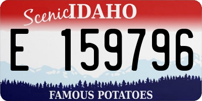 ID license plate E159796