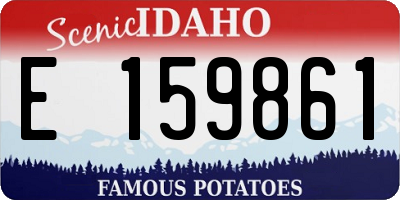 ID license plate E159861