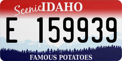 ID license plate E159939