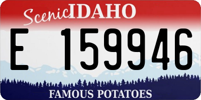 ID license plate E159946