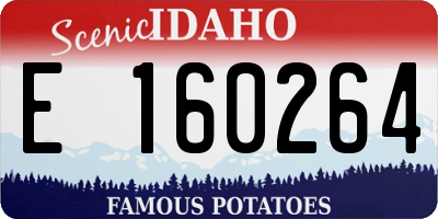 ID license plate E160264