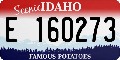 ID license plate E160273