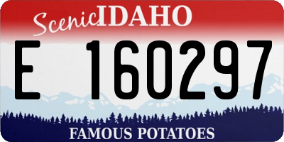 ID license plate E160297