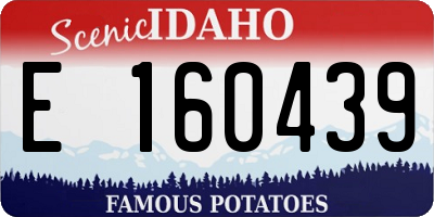 ID license plate E160439