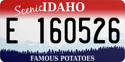ID license plate E160526