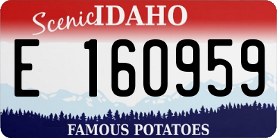 ID license plate E160959