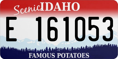 ID license plate E161053