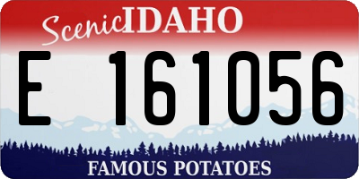 ID license plate E161056
