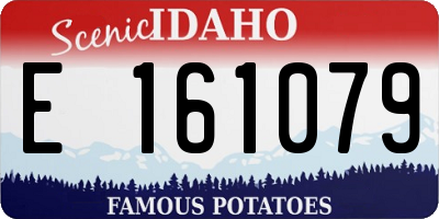 ID license plate E161079