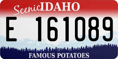 ID license plate E161089