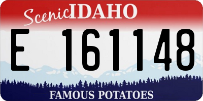 ID license plate E161148