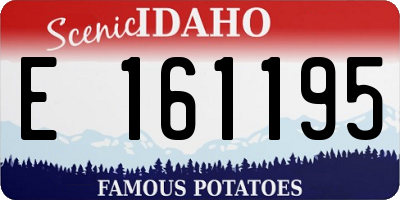 ID license plate E161195