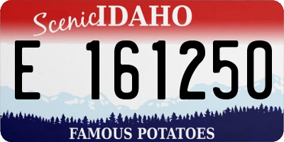 ID license plate E161250