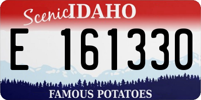 ID license plate E161330