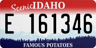 ID license plate E161346