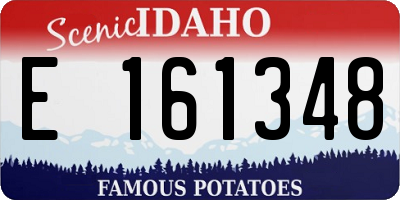 ID license plate E161348