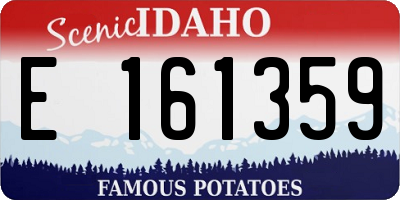 ID license plate E161359