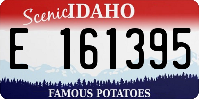 ID license plate E161395