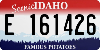 ID license plate E161426