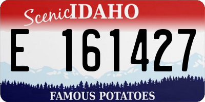 ID license plate E161427