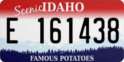 ID license plate E161438