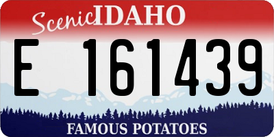 ID license plate E161439