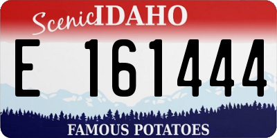 ID license plate E161444