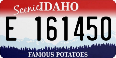 ID license plate E161450