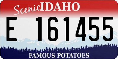 ID license plate E161455