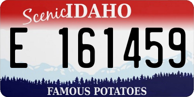 ID license plate E161459