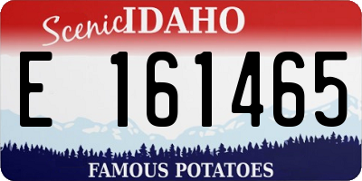 ID license plate E161465